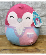 Kellytoy squishmallows pink Penguin KAVYA 8&quot; Pajama squad Plush Stuffed ... - £14.90 GBP