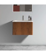 Etna 24&quot; Walnut Bathroom Vanity with Sink - $7,331.62 MXN