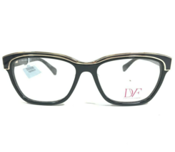 Diane von Furstenberg Occhiali Montature DVF5082 001 Nero Oro Occhio di Gatto - £37.65 GBP