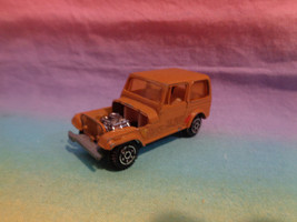 Vintage 1980&#39;s Yatming Jeep CJ-7 Lt Brown / Orange As Is No Hood - $3.95