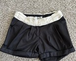 Alythea Black &amp; White Size Small Flat Front Pocket Shorts Casual - £6.90 GBP