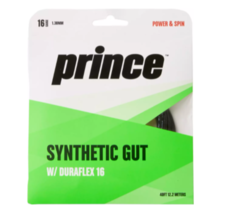 Prince Duraflex Synthetic Gut 16G Tennis Racquet String - $9.95
