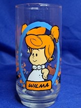 1986 &quot;WILMA&quot; 6&quot; Glass,  Hanna Barbara &quot;Flintstone Kids&quot; Pizza Hut Promotional - £14.72 GBP