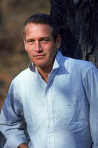 Paul Newman cool image in blue shirt 18x24 Poster - £18.50 GBP