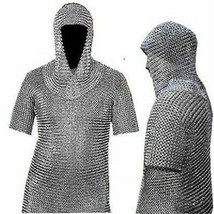 Aluminium Chain Mail Shirt | Butted Haubergeon Viking Medieval Christmas Gift - £69.65 GBP