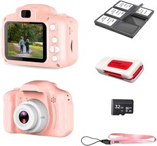 The 1080P Kids Selfie Hd Compact Digital Photo And Video Rechargeable Camera Kit - £28.45 GBP
