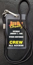 WAYLON JENNINGS +++- 1995 VIDEO FILMING BACKSTAGE LAMINATE PASS FROM THE... - $25.00