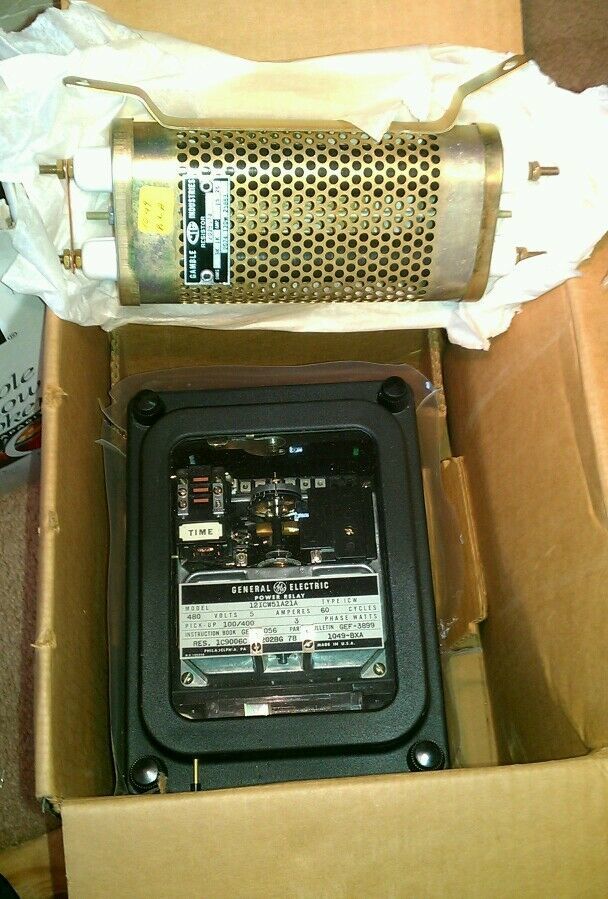 general electric POWER relay 12 ICW 51A21A H IG  480 VOLTS 5 AMPS 3 PH N... - $152.28