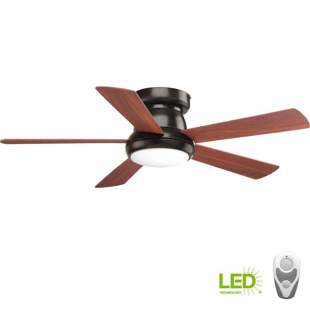 Progress Lightning Vox 52" LED Ceiling Fan w/Remote, Antique Bronze - $275.00