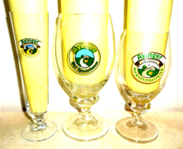 3 Ayinger Bier Spezialitaten Aying German Beer Glasses - $12.95