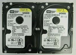 Dell LOT of 2 0DC077 DC077 Western Digital WD800JD-75MSA1 80GB 8MB 3.5&quot; HDD 58-3 - £13.72 GBP