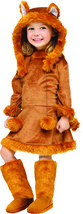 Fun World Sweet Fox Costume, Large 12 - 14, Brown - £104.15 GBP
