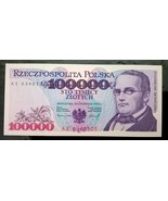 Banknote 100,000 PLN 1993 – UNC - $3,193.44 MXN