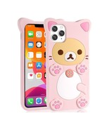 Kids iPhone 11 Pro Max Case 6.5 3D Cute Cartoon Bear Phone Case Kawaii - $16.21
