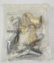 LL) Vintage Silvine Box Ornate Brass Floral Ceiling Swag Hooks Lighting - $14.84