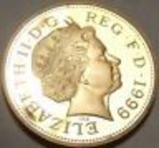 Cameo Beweis Großbritannien 1999 2-Pence ~ Nur 79,401 Ever Minted ~ Exce... - $9.47