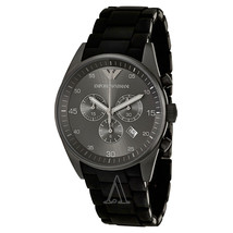 Armani AR5889 - Mens Sports Black Silicone Accent Watch - $130.89