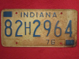 (Choice) License Plate Car Tag 1976 Indiana 82H2964 65 67 68 [Z217] - £3.18 GBP