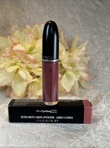 MAC Retro Matte Liquid Lipcolour Lipstick 132 GEMZ &amp; ROSES - FS NIB Free... - $22.72