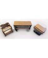 Wooden  Dollhouse Long handcrafted Wood Table,cart,side Table, Vintage