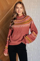 Cozy Chalet Fair Isle Sweater - £45.69 GBP