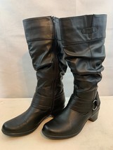 MINT! Women&#39;s Easy Street Boots Jayda Wide Calf Slouch Black 8.5 - £15.90 GBP