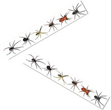 Gothic Realistic SPIDERS FRIGHT TAPE Creepy Border Halloween Superhero P... - $1.95