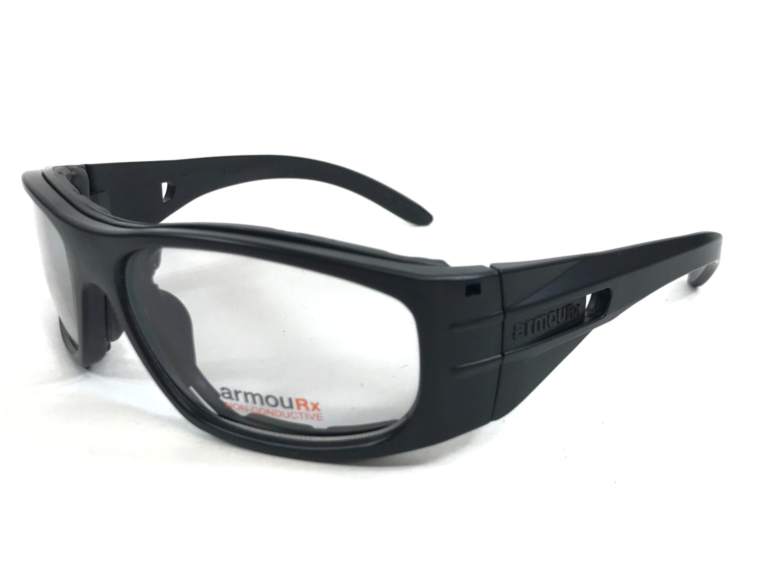ArmouRx Safety Eyeglasses Frames 6001 Matte Black Wrap Z87-2+ 62-16-125 - $44.54