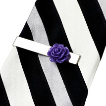 Purple Rose Tie Clip - $13.10