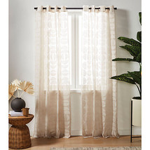 Studio 3B™ Semicircle Sheer 84-Inch Window Curtain Panel in Linen (Single) - $19.79