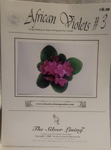 The Silver Lining - &quot;African Violets #3&quot; #SL198 - Marc I. Saastad, Designer - £14.90 GBP