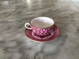 Vintage Miniature SPODE Primrose Pink Bone China Tea Cup &amp; Saucer (England) - $58.99