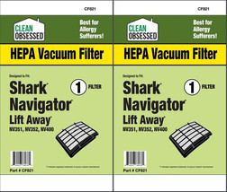 2 pk CF821 Shark Navigator Lift Away HEPA Filter, 1/Pk, Clean Obsessed, Nv351... - £19.62 GBP