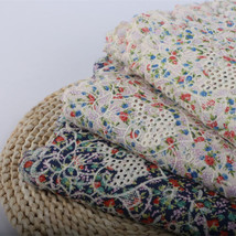 1.3M Floral Cotton Fabric DIY Crafts Costume Dress Wedding Table Curtain Cloth - £12.86 GBP