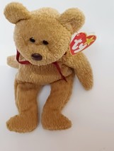 TY 1993 THE BEANIE BABIES COLLECTION &quot;CURLY&quot; THE BEAR - £5.16 GBP