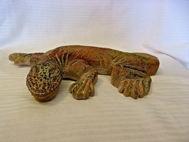 Southwestern Plaster Gecko Lizard Figurine Hangs on Wall 13&quot; x 8.5&quot; x 2&quot;... - $57.00