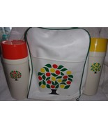 Aladdin Thermos Set &amp; Vinyl Case Fruit Design On Front - $33.94 CAD