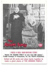 The Addams Family TV Series Trading Card #46 &quot;Hair-Raising&quot; Donruss 1964... - £30.24 GBP