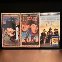 El Dorado, True Grit, Rio Bravo. John Wayne Western movies VHS. Lot of 3. SEALED - £13.54 GBP