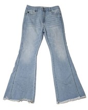 Kancan Jeans Womens Size 11/29 Annika High Rise Flare Light Blue Distressed - £31.71 GBP