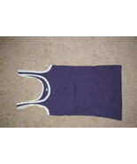 Gap Navy Blue Tank Top Size S Juniors White Lace Trim - $9.00