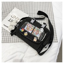 New Style Ladies Transparent Pocket Messenger Bag Girls  Bae Cute Ita Bag Crossb - £12.15 GBP