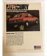 1989 Mercury Tracer Vintage Print Ad Advertisement pa30 - $8.90