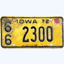 1974 United States Iowa Mitchell County Passenger License Plate 66 2300 - £14.69 GBP