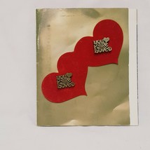 Pair Vintage Lapel Pin You Are Loved with a Heart Wedding Card Pictures  - £15.97 GBP