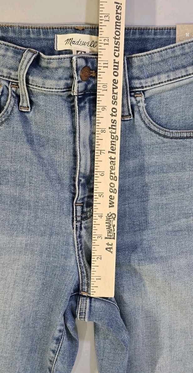 NWT Madewell Curvy Roadtripper Road Tripper Skinny 27T Light Blue Soft Jeans Item image 13