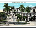 India Statue and Park Havana Cuba UNP WB Postcard W2 - $3.91
