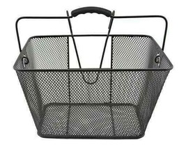 PREMIUM 15 x 10 x 9.25 Square Steel Wire Basket 333 Black - £19.34 GBP