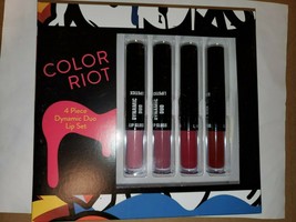 Color Riot 4-Piece Dynamic Duo Lip Set - $10.89