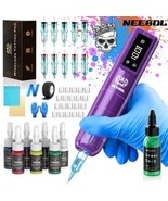 Complete Wireless Tattoo Machine Kit , Cordless Tattoo Gun with Ink &amp; Ne... - $58.05 CAD